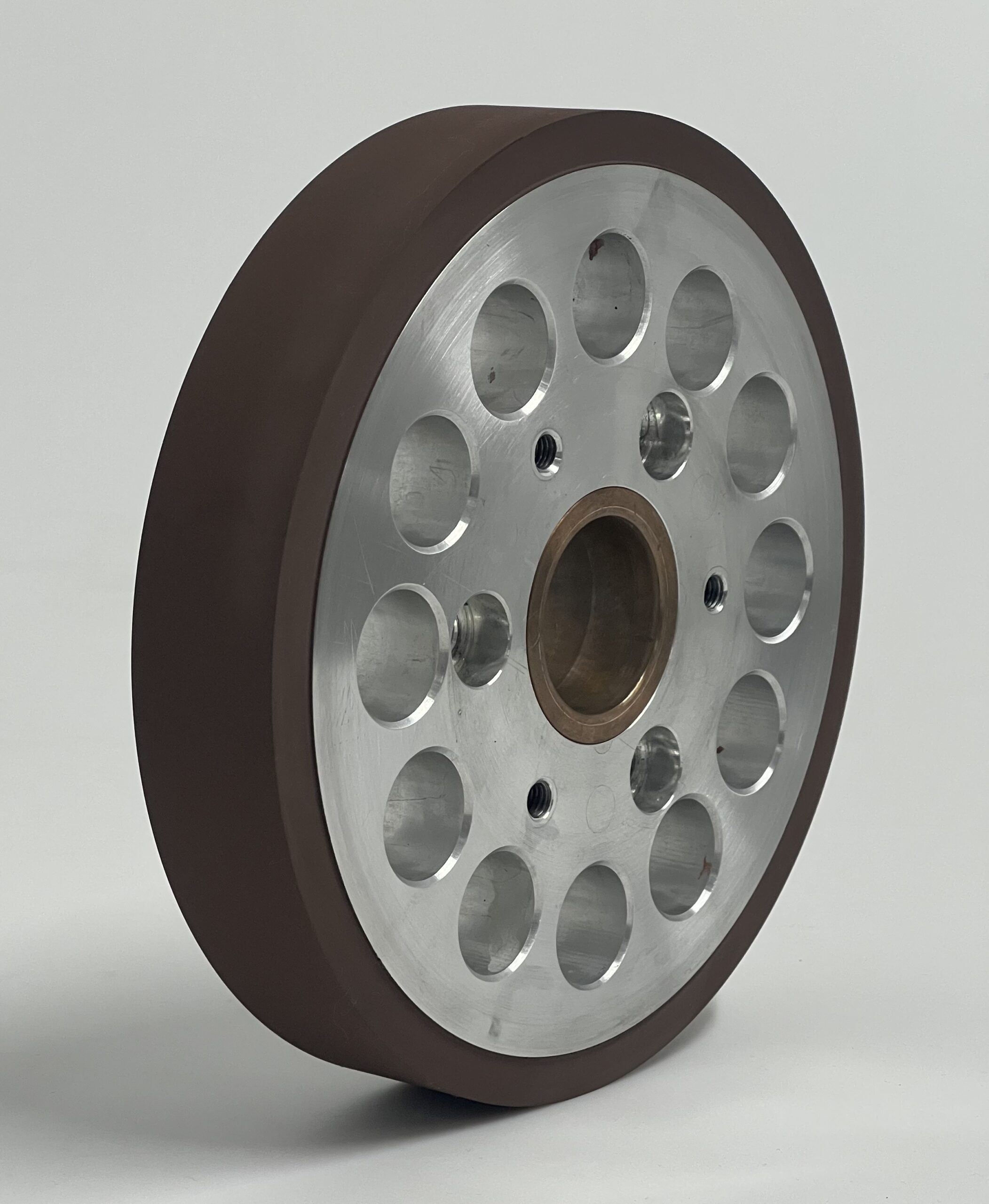 Silicone rubber wheel for heat transfer