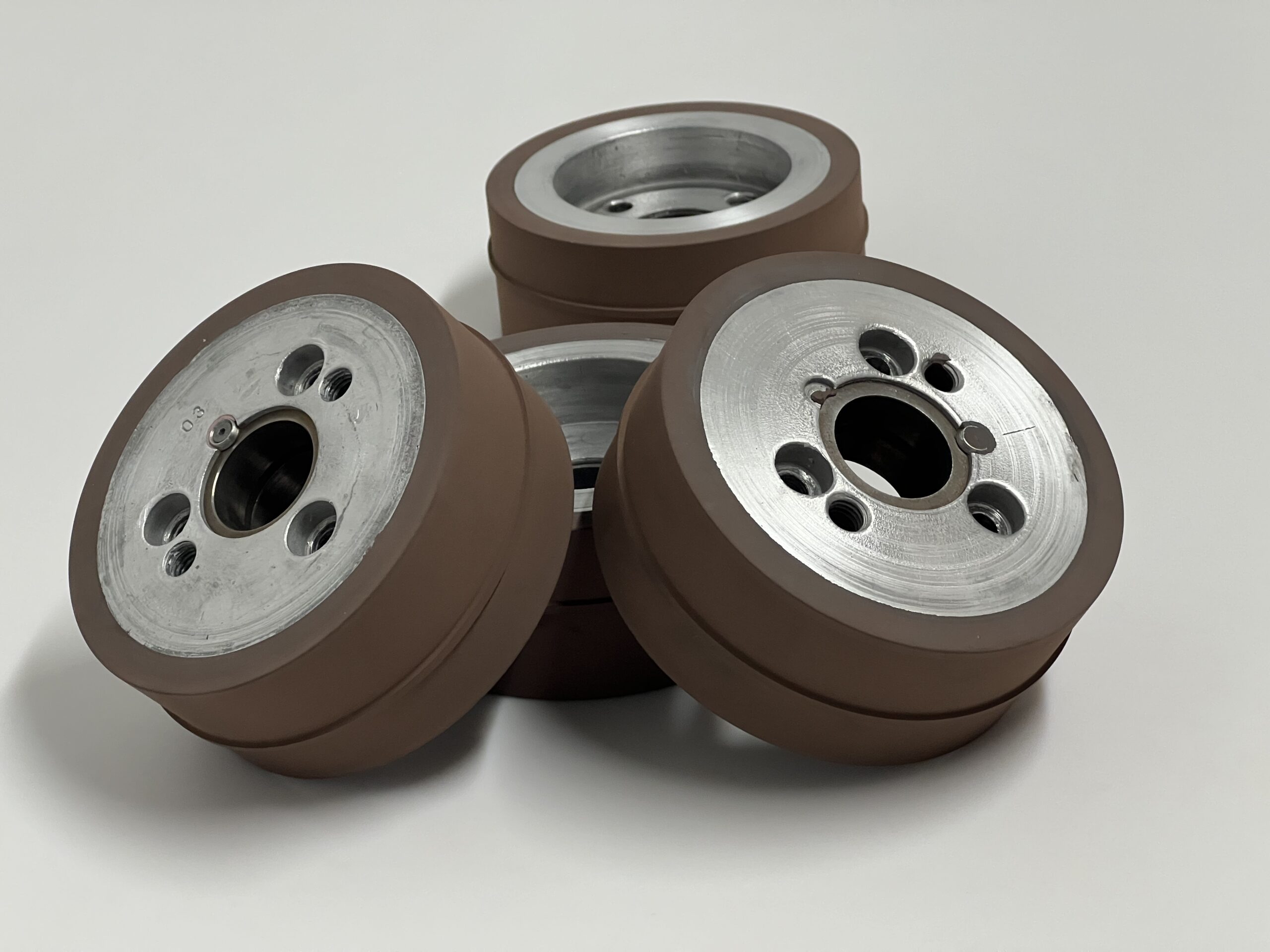 Custom made silicone rubber wheel