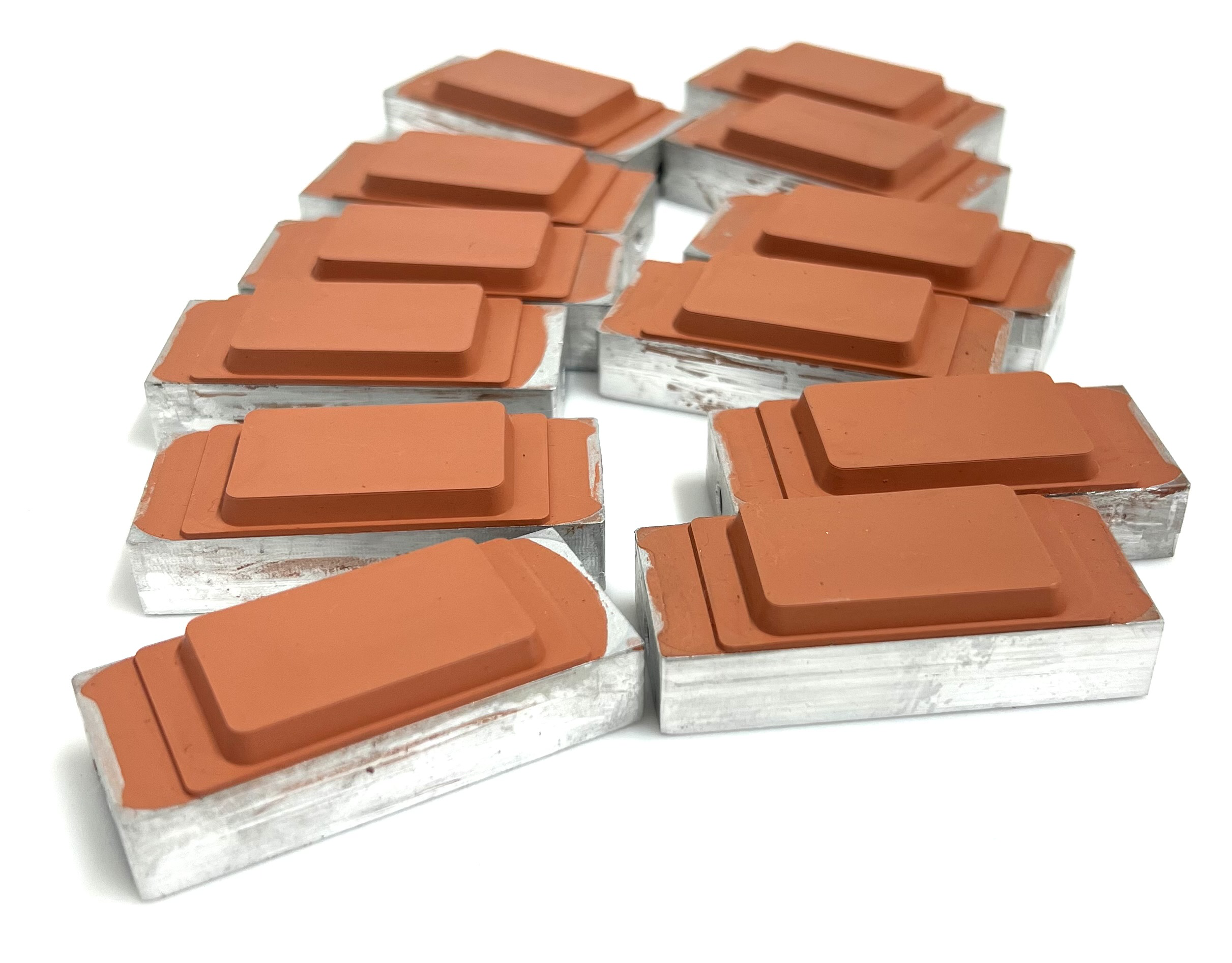 Silicone rubber heat transfer pads